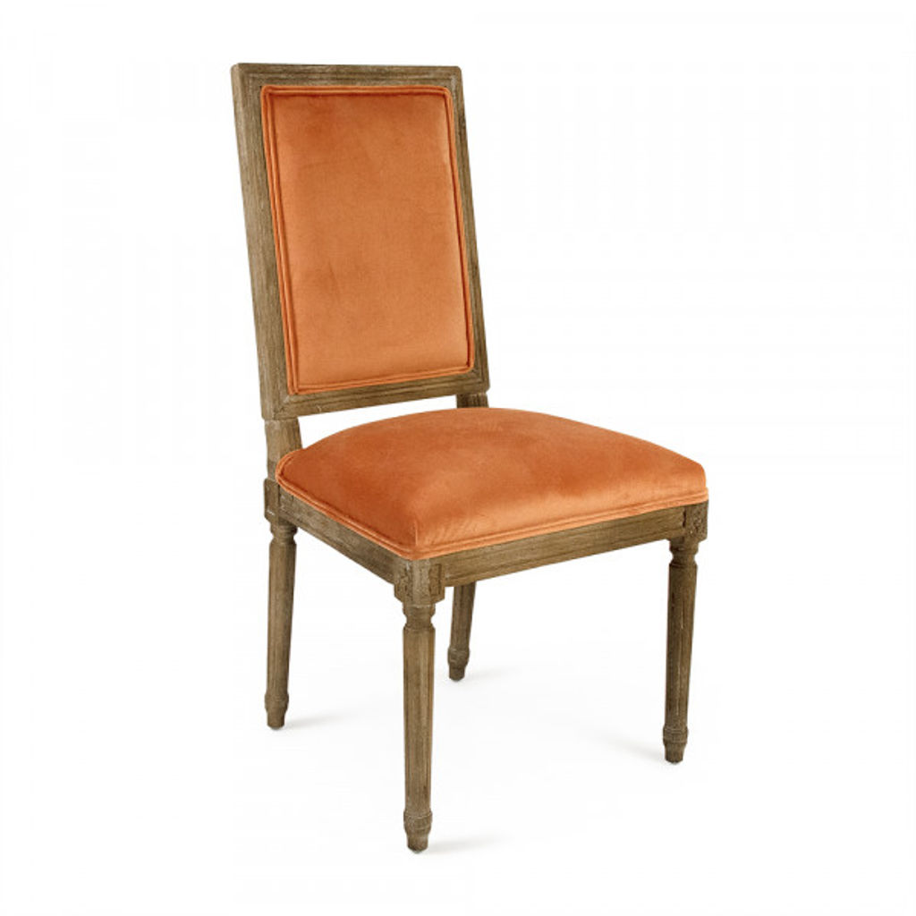 Clementine Velvet Louis Side Chair
