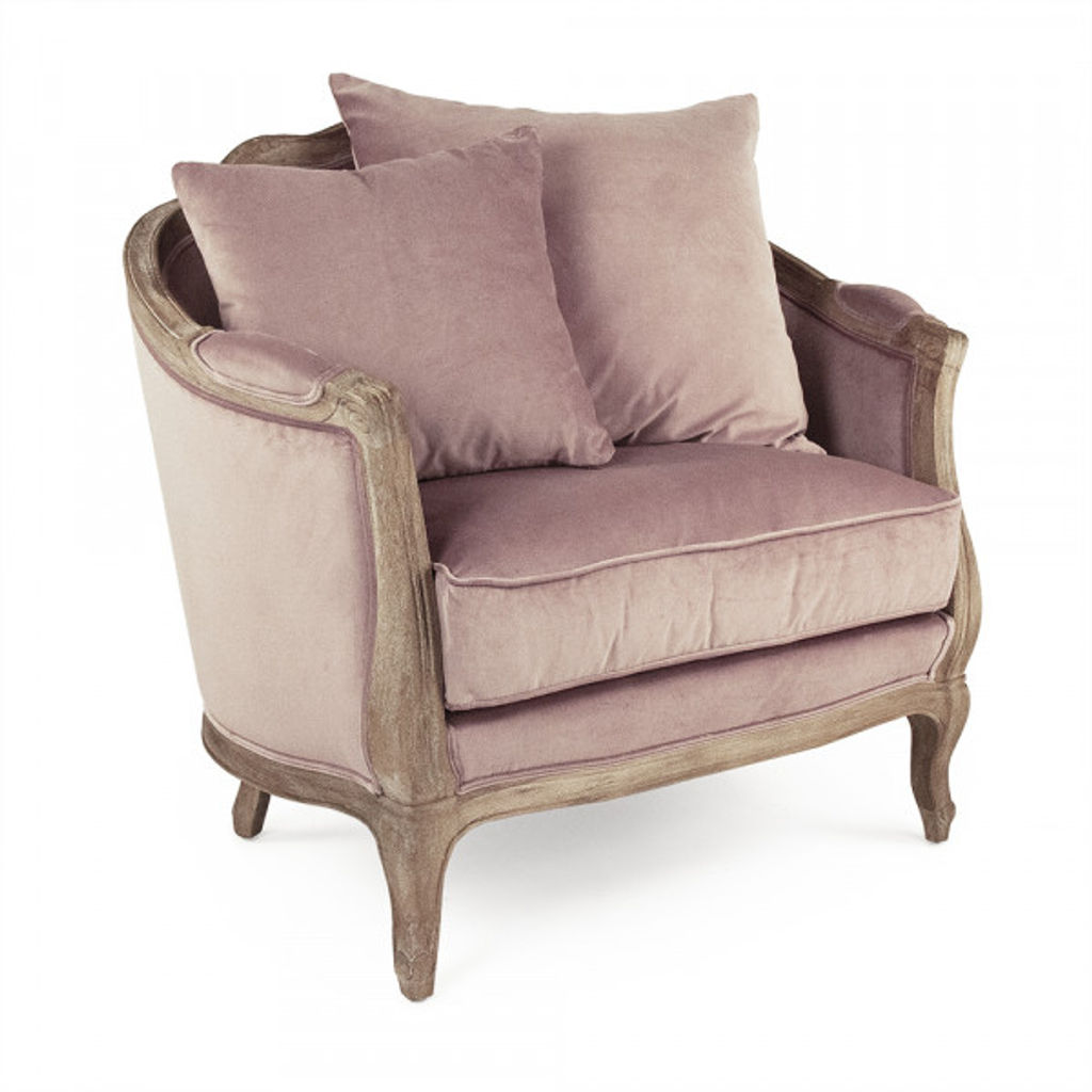 Dusty Rose Velvet Maison Club Chair