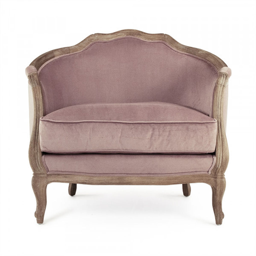 Dusty Rose Velvet Maison Club Chair