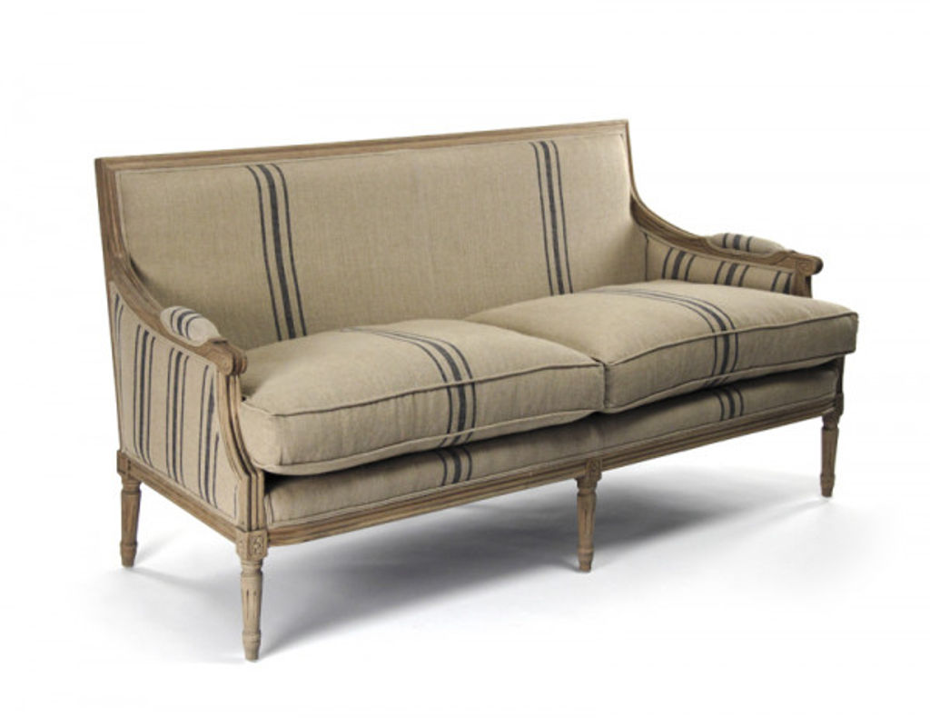 Preview image for Louis Sofa Blue Stripes