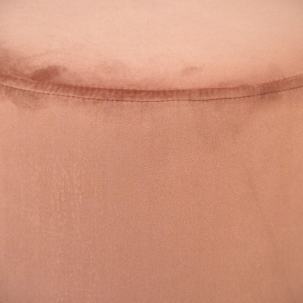 Mauve Rose Velvet Stool