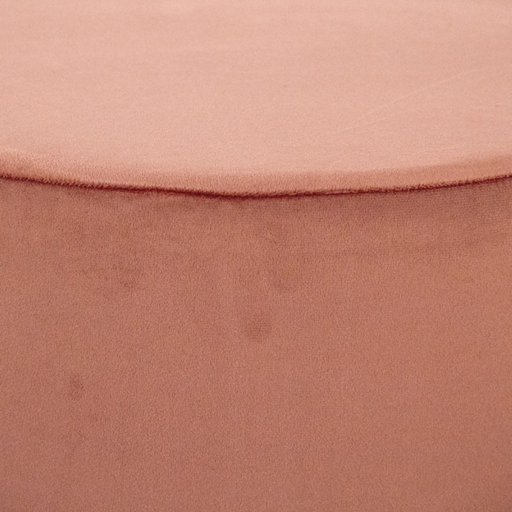 Mauve Rose Velvet Stool