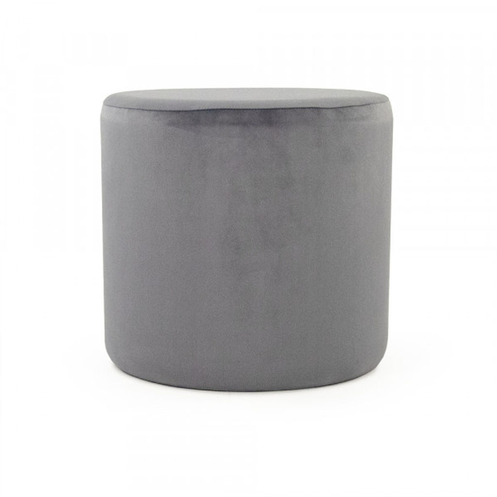 Pale Blue Velvet Stool