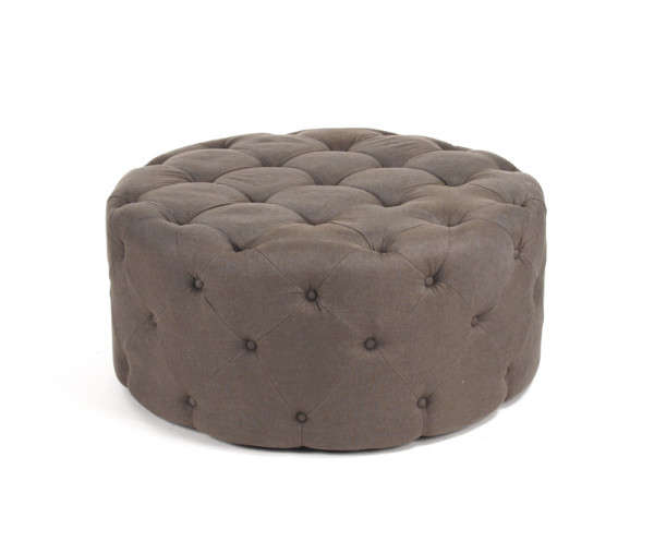 Round Tufted Ottoman