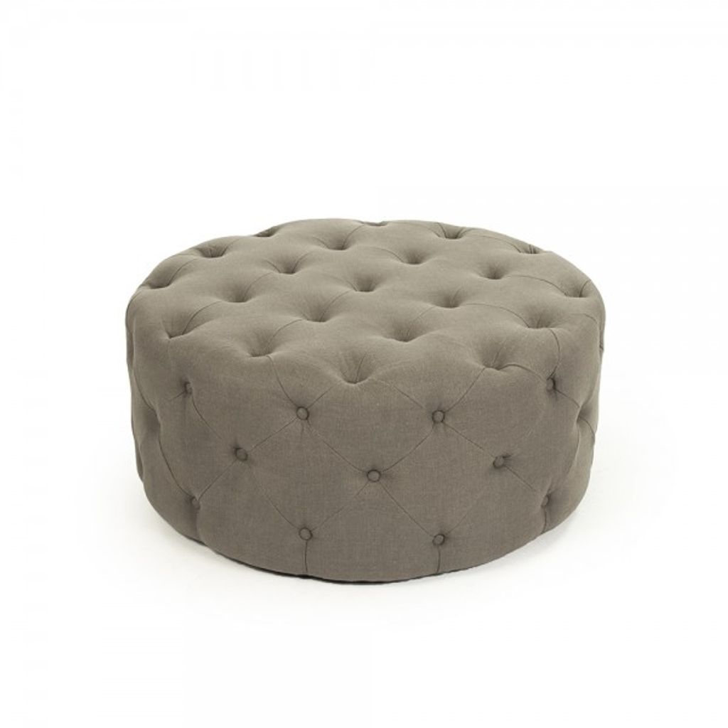Round Tufted Ottoman