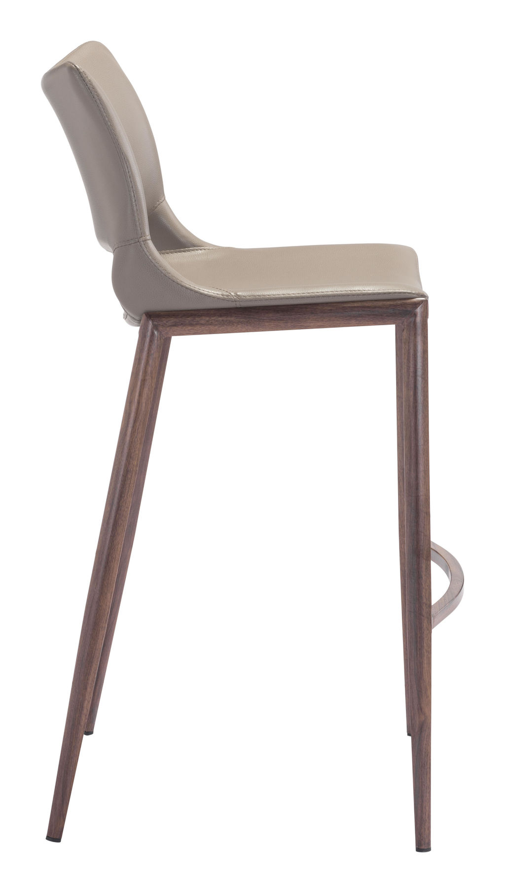 Ace Bar Chair (Set Of 2) Gray & Walnut