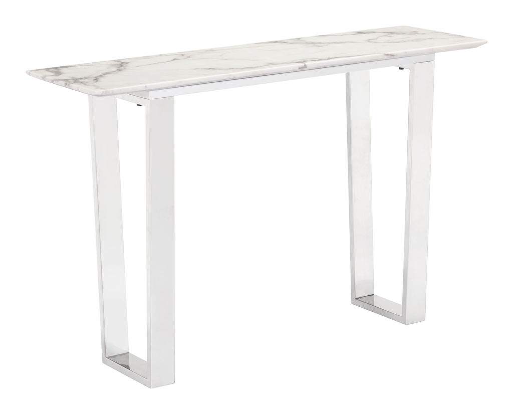 Preview image for Atlas Console Table White & Silver