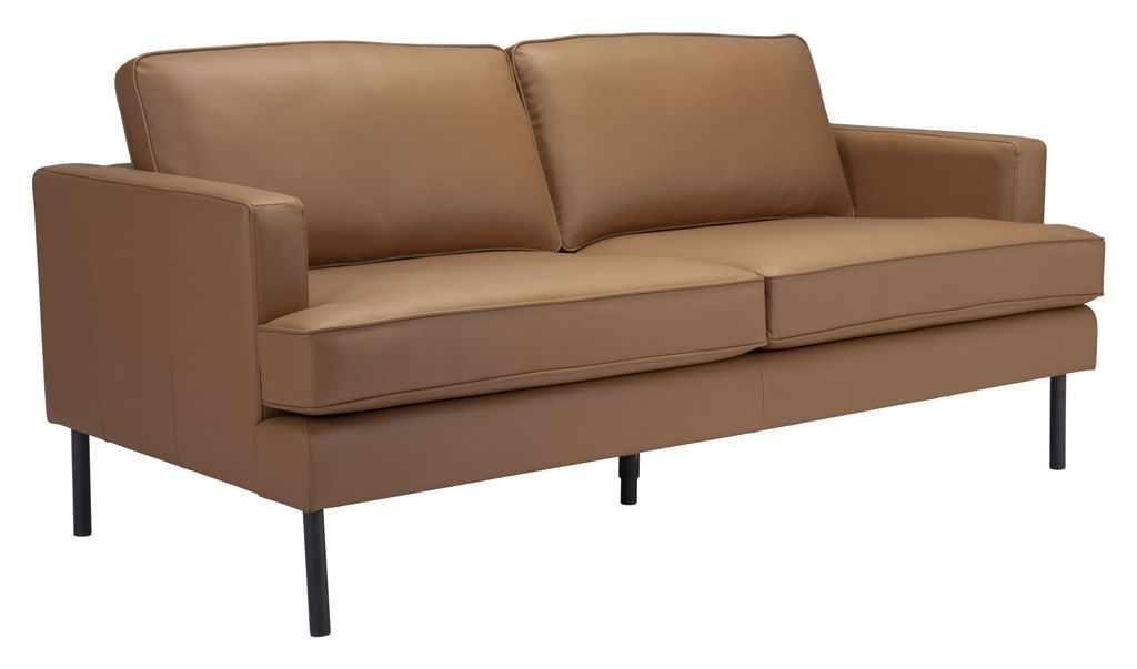Small Scale Brown Sofa