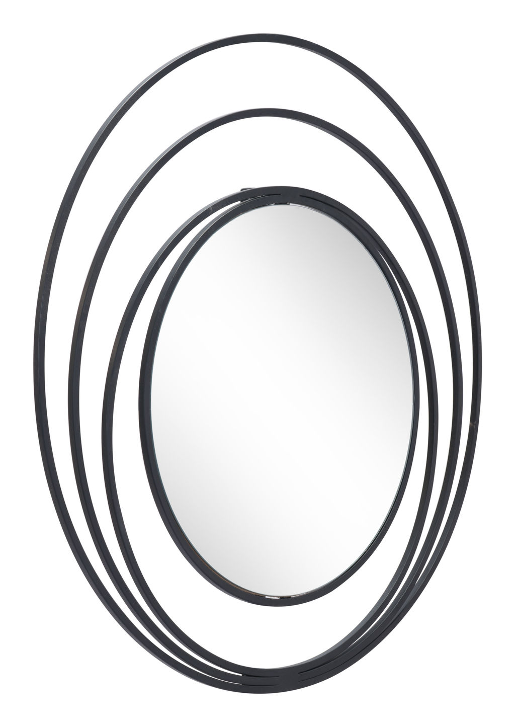 Preview image for Luna Round Mirror Black