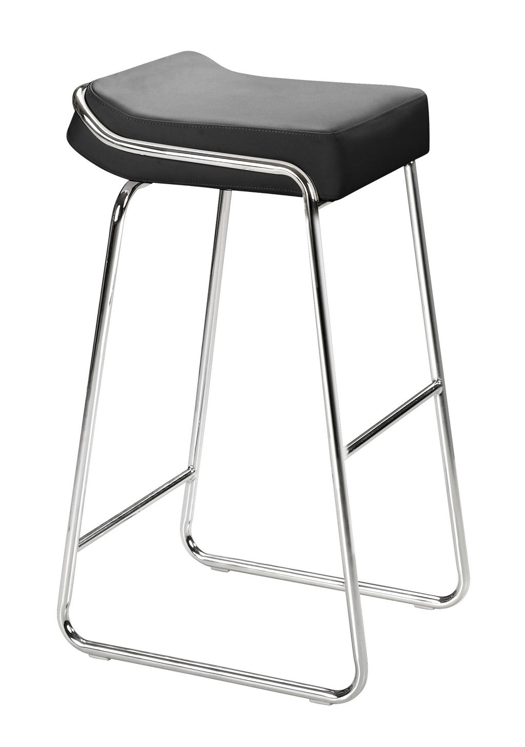 Wedge Barstool (Set Of 2) Black
